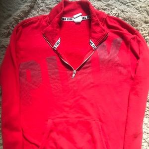 Red PINK Victoria Secret Sweat Jacket